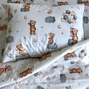 Children's bedding Bears Clouds
